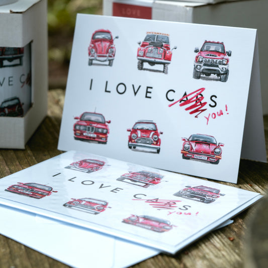 Valentines Day: I Love Cars, I Mean You!" | Card