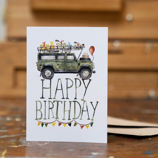 Land Rover Defender 110 Birthday Card