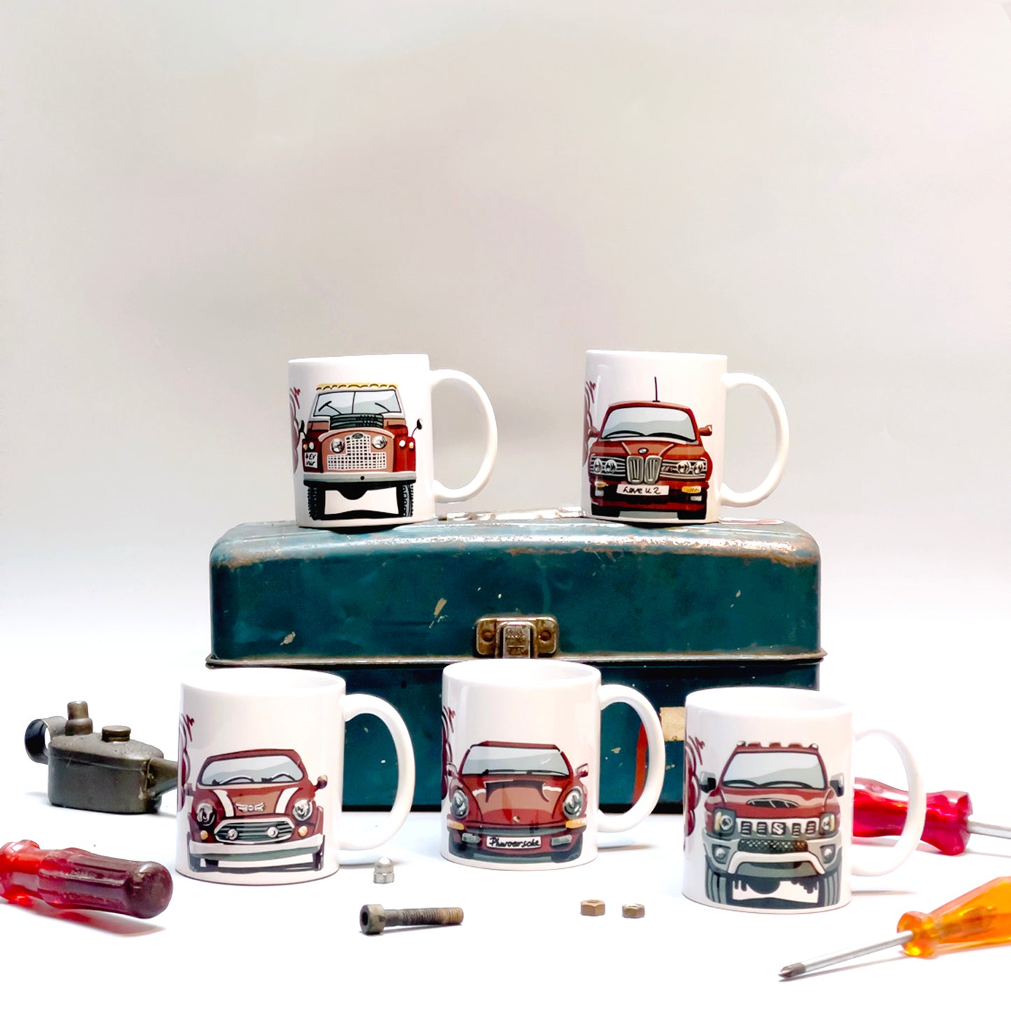 Valentines Day Classic Car Mug Collection