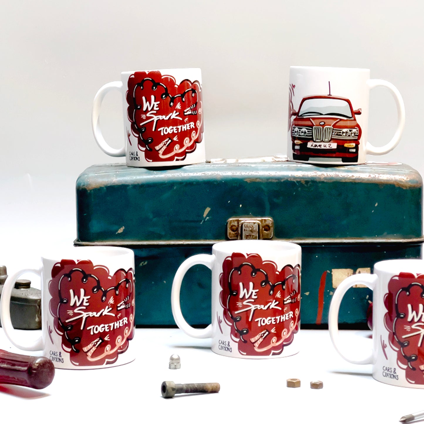 Valentines Day Classic Car Mug Collection