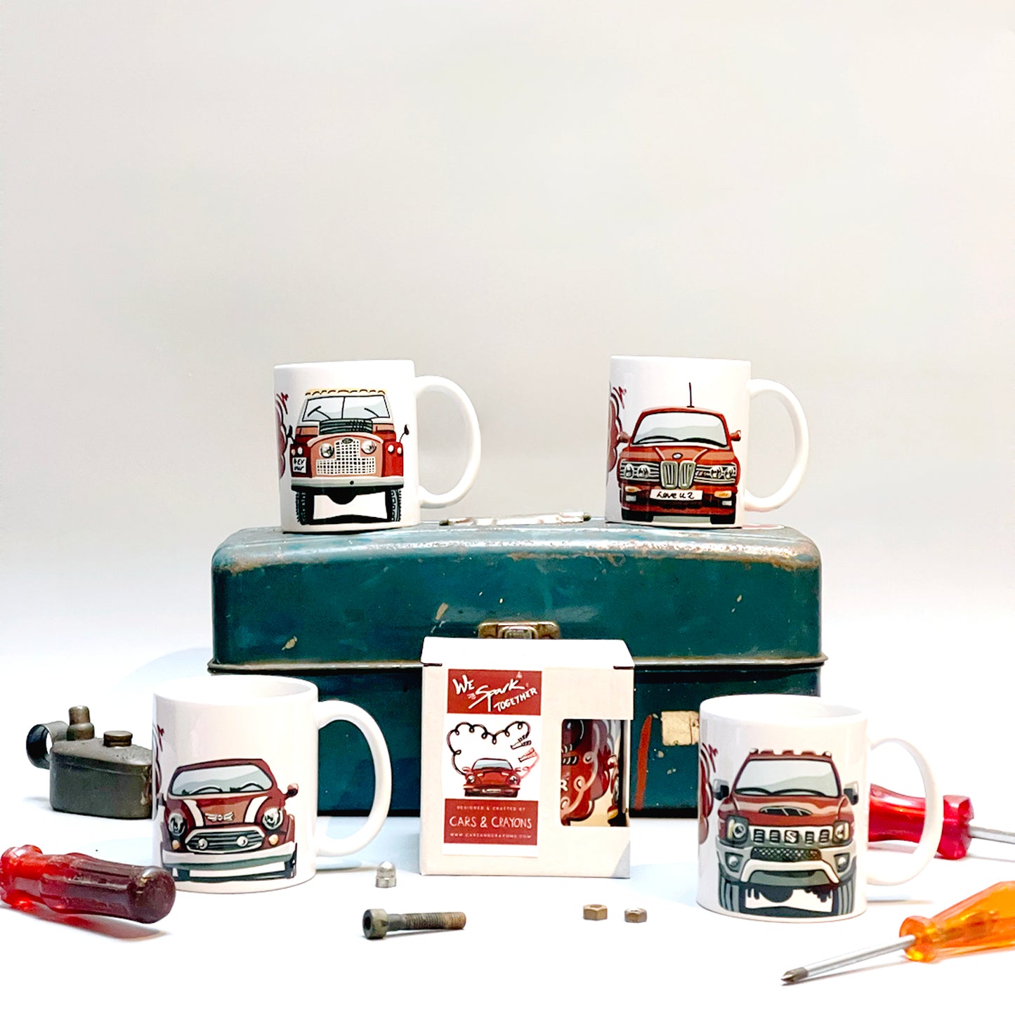 Valentines Day Classic Car Mug Collection