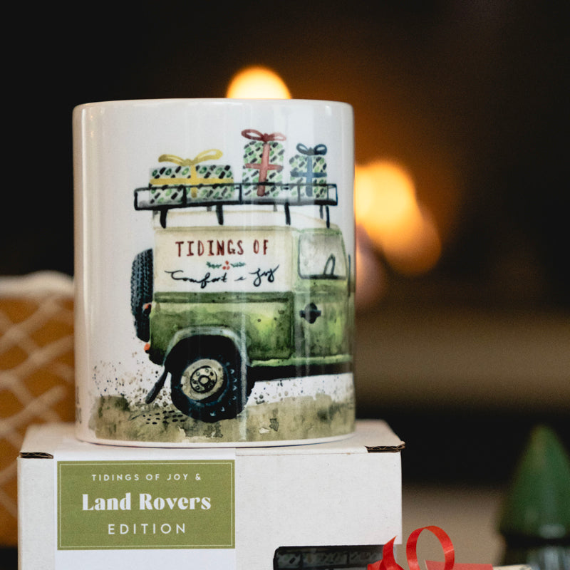 Tidings of Joy & Land Rovers Mug